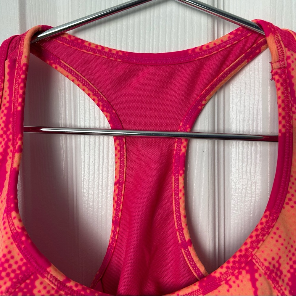 Calvin Klein Performance Quick Dry Pink and Orange Athletic Sports Bra Size XL - Picture 4 of 14